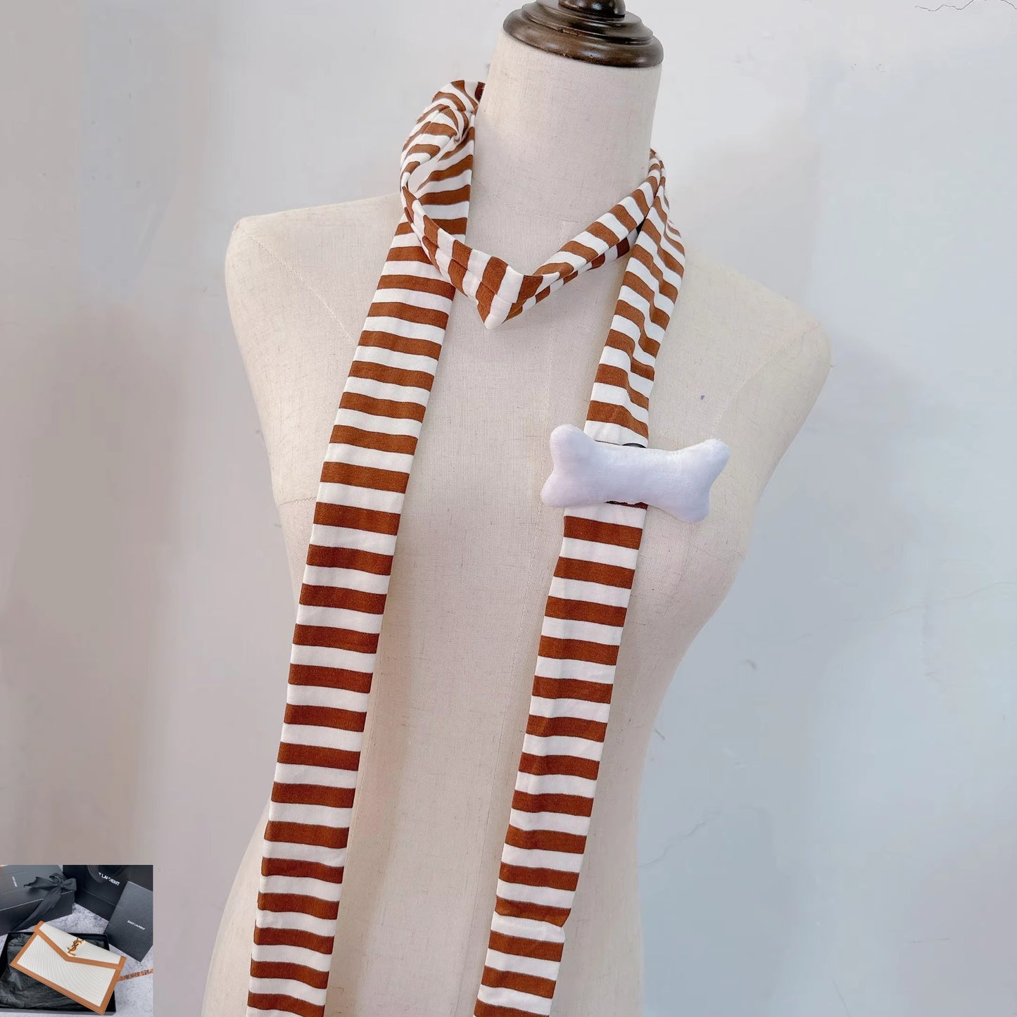 Subculture  Y2k Black White Stripe Scarves SA246