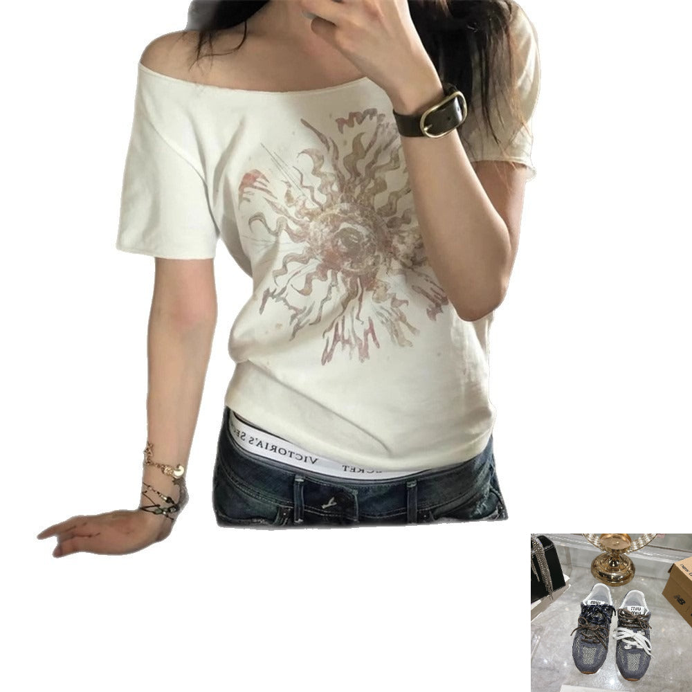 Spice Girl Printed Short Sleeve T-Shirt Women SA496
