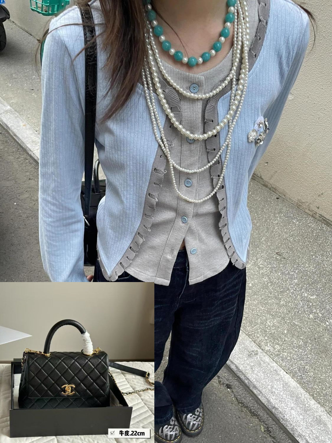 Contrast Color Beaded Jacket  SA817