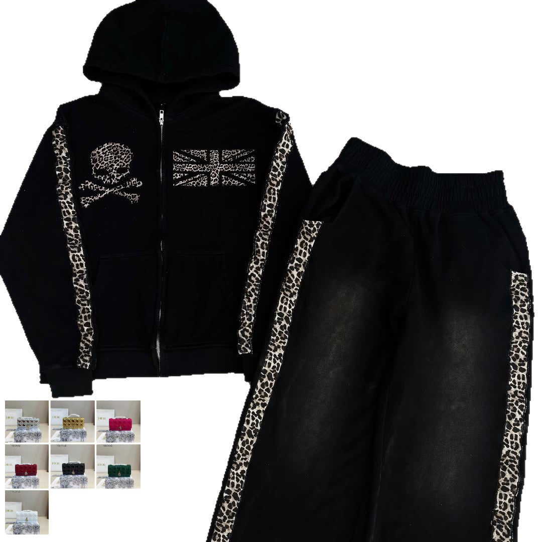 Printed Zip Sweater SA686