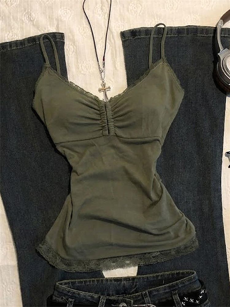 Green Lace Vest SA902