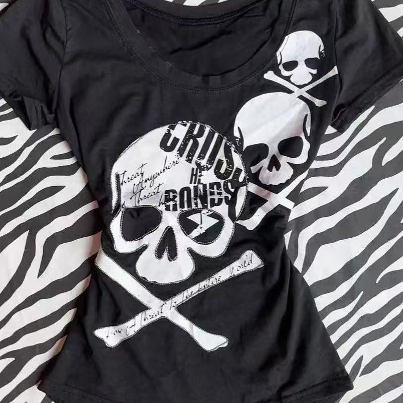 Skull Print Top SA991