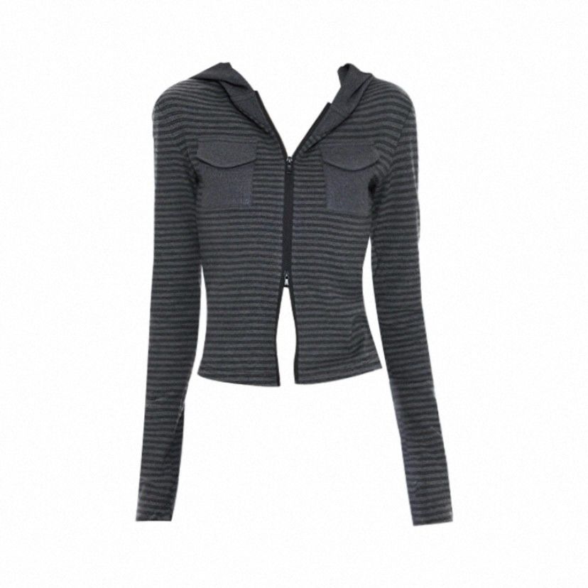 Striped Dark Style Hoodie SA724