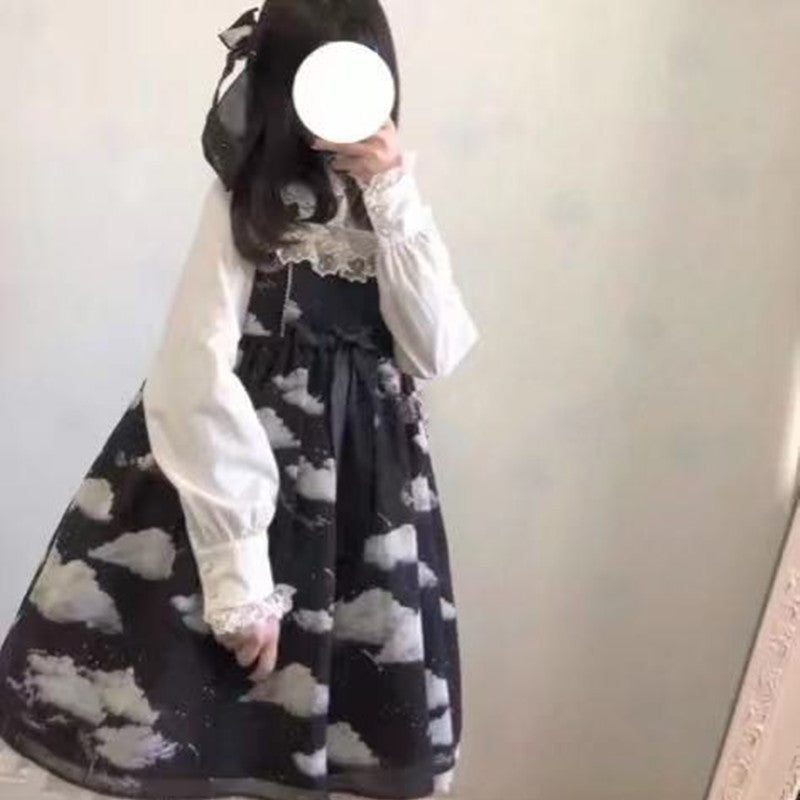 Peter Pan Collar Lolita Long Sleeve Blouse US-64D188
