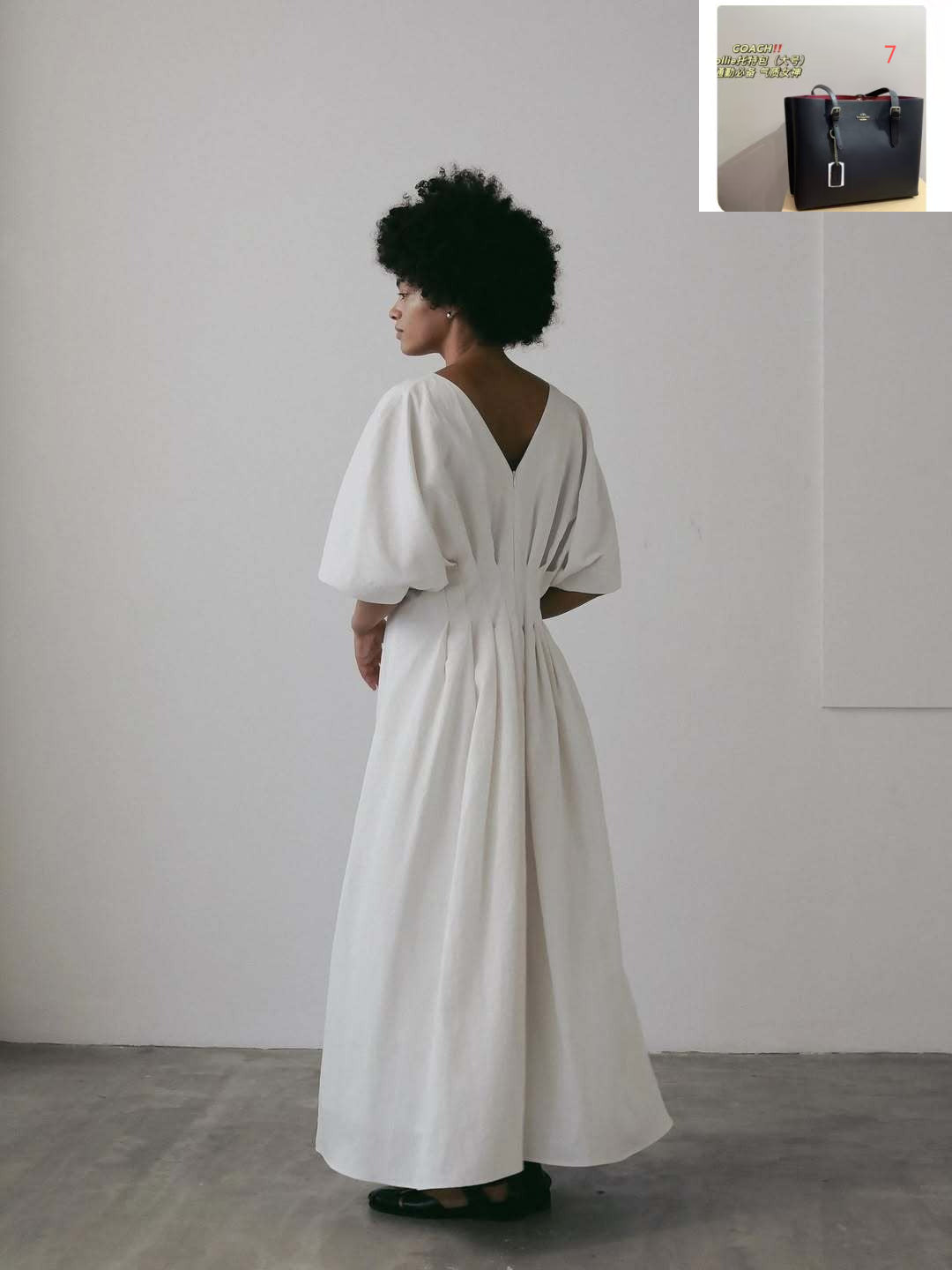 Waist Slim Dress Loose Shoulder Length Dress SA366