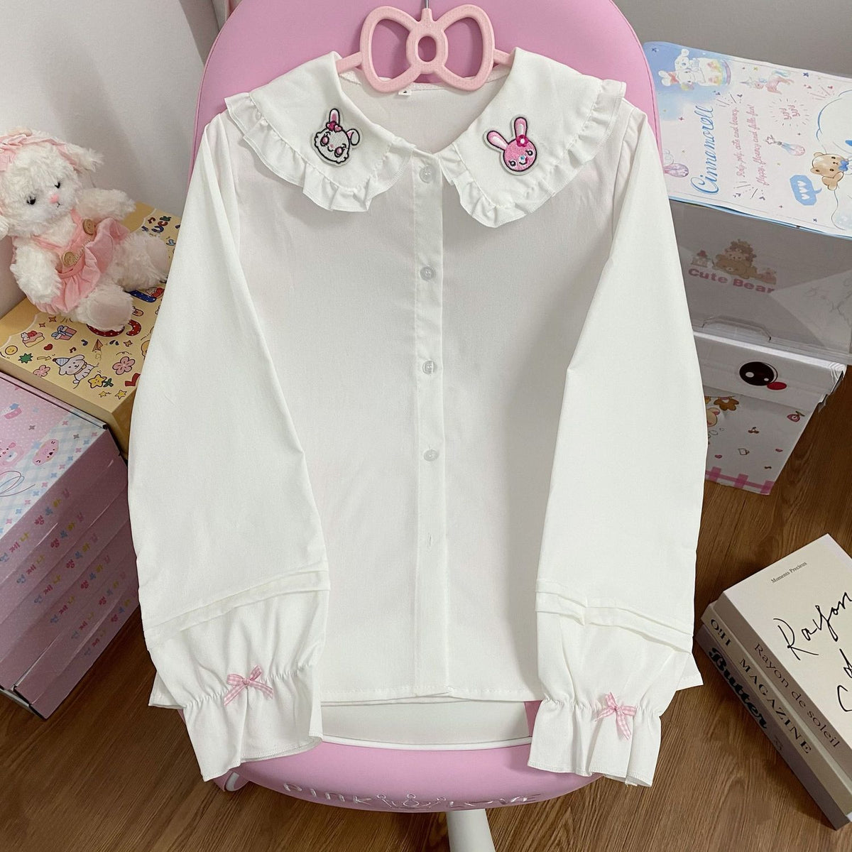 Japanese Lolita Sweet Bowknot Blouse  SAB125/SAB126