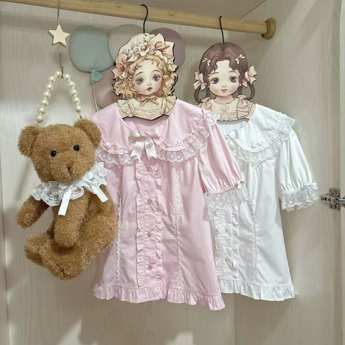 Peter Pan Collar Blouse - Lolita Style US 64D204
