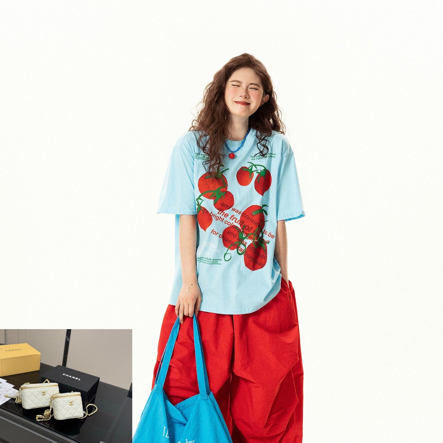 Tomato Print Short Sleeve T-shirt  SA850/SA851