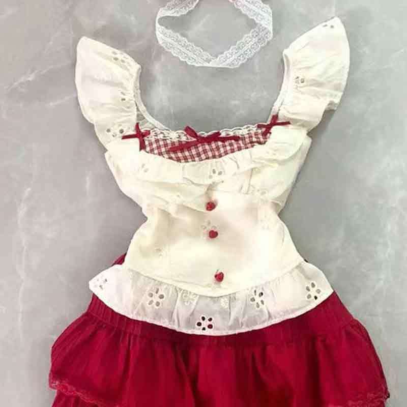 Patchwork Top + Lace Skirt 69C031