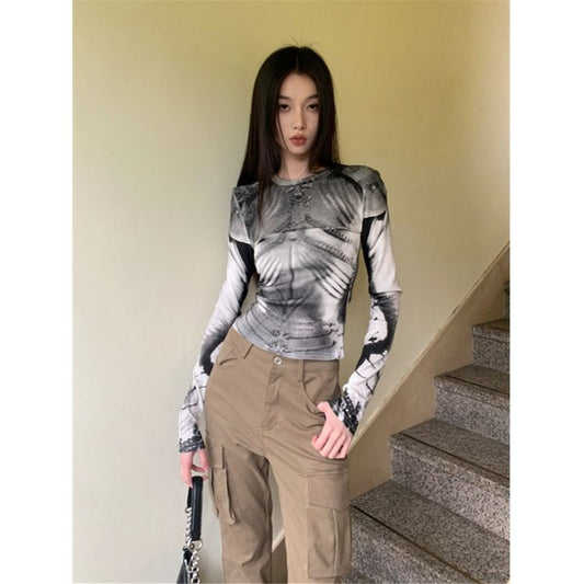 Slim-fit Long-sleeved T-shirt   SA863