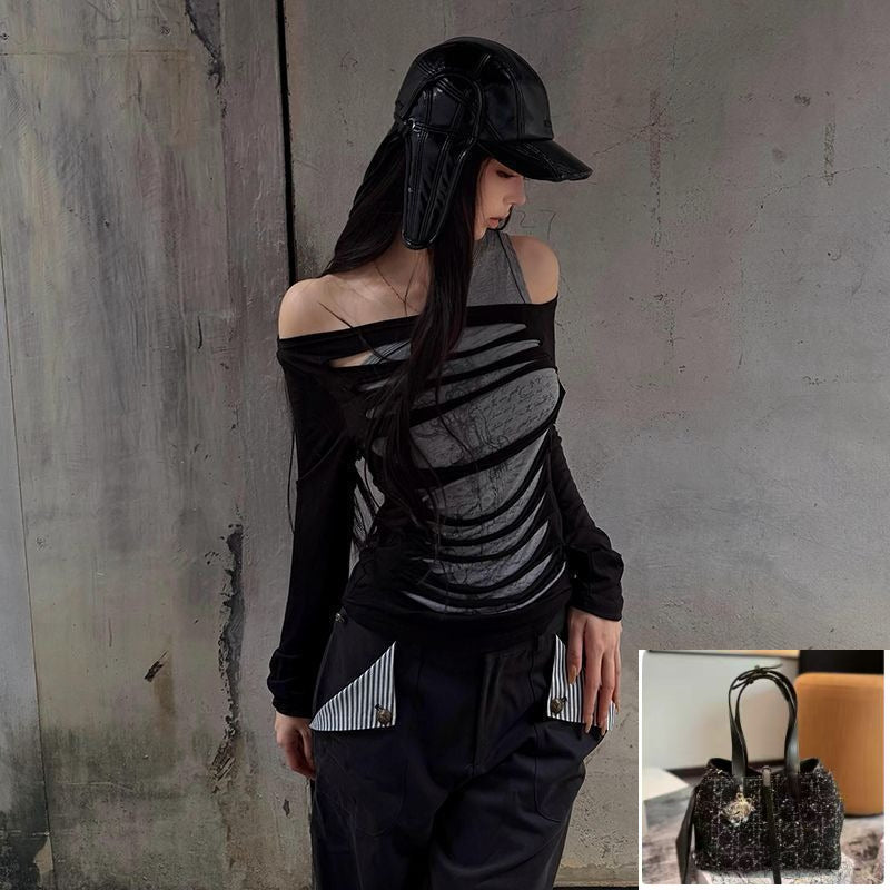 Fake Two-piece Long-sleeved T-shirt SA917