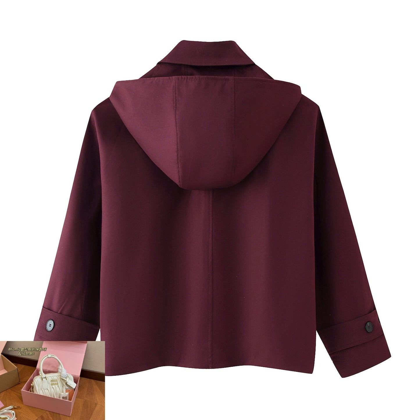 Long Sleeve Short Hooded Windbreaker SA416