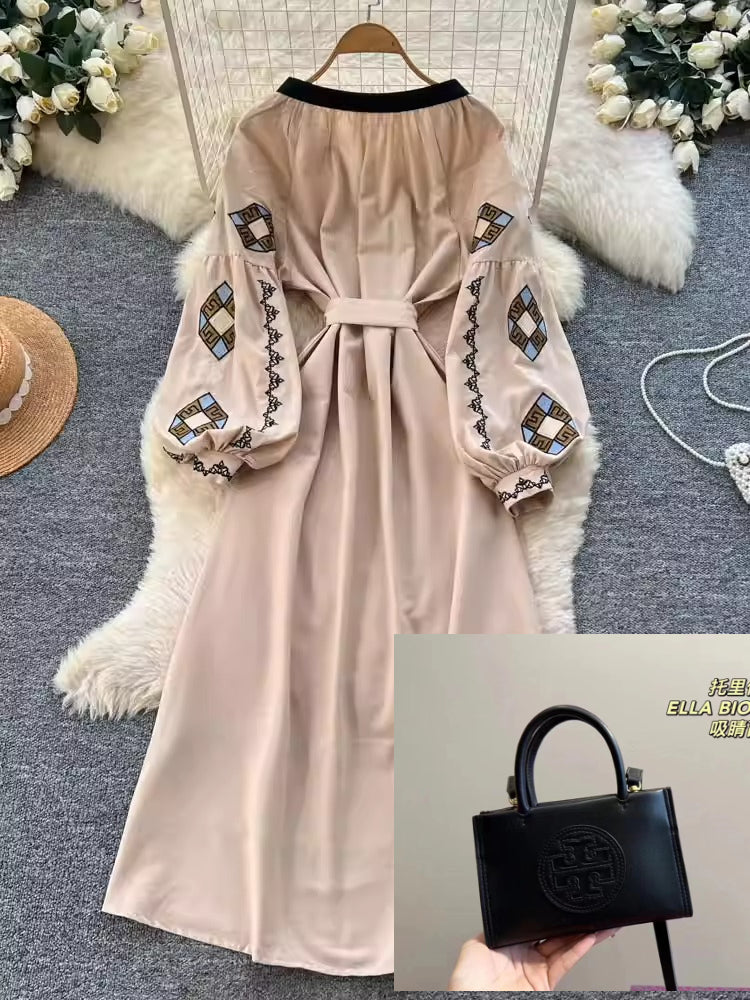 Bohemian Heavy Embroidery Dress SA766
