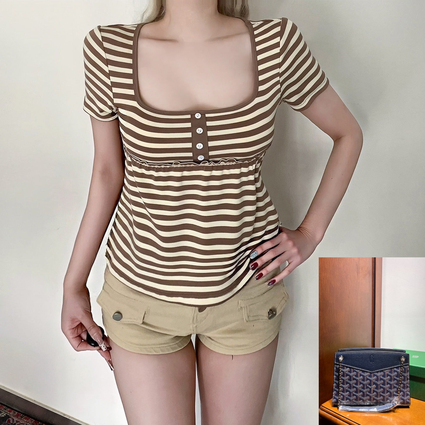 Women's Square Neck T-shirt SA854