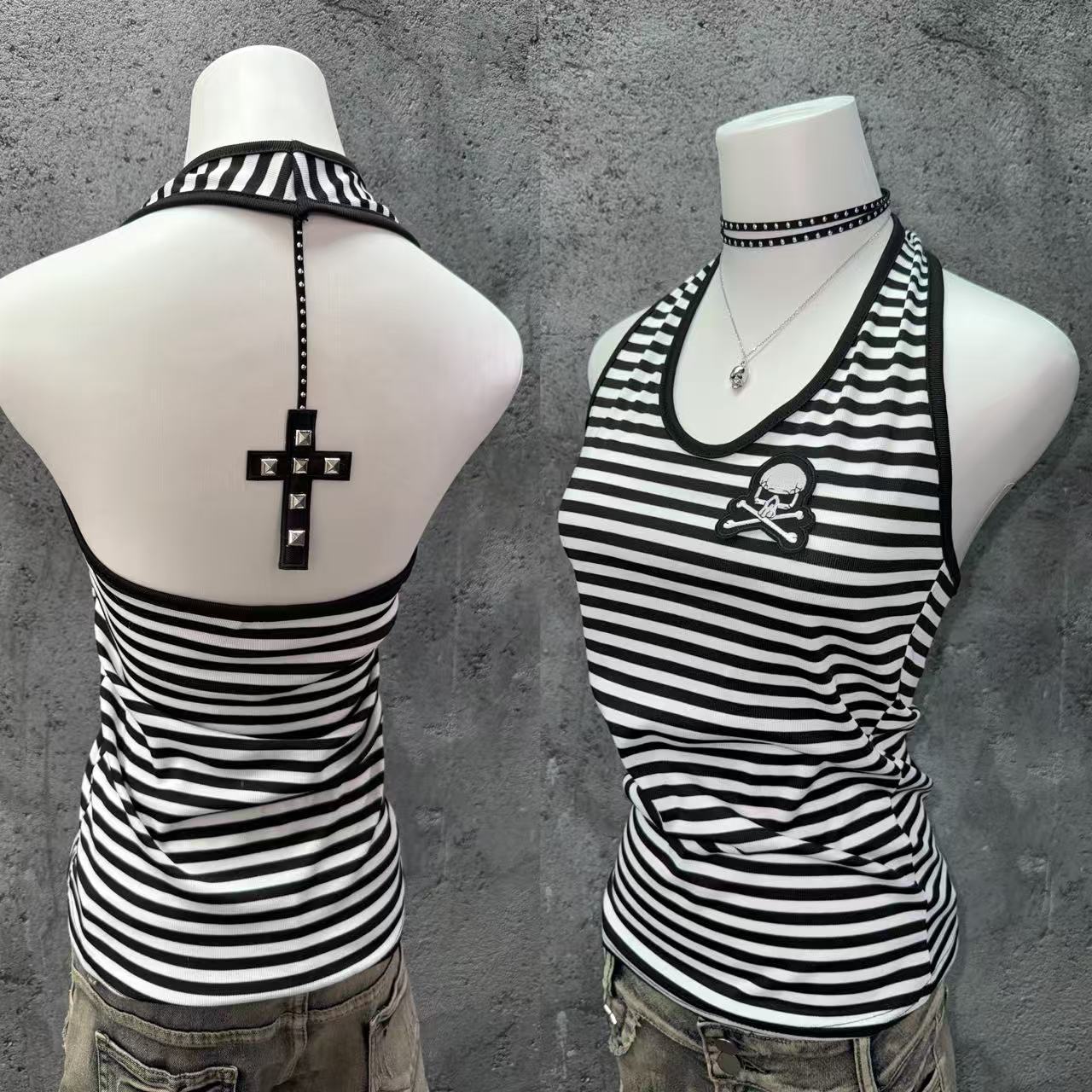 Cross Skull Tank Top SA996