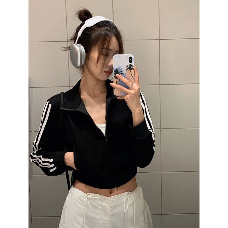 Black Stand Collar Cardigan SA813