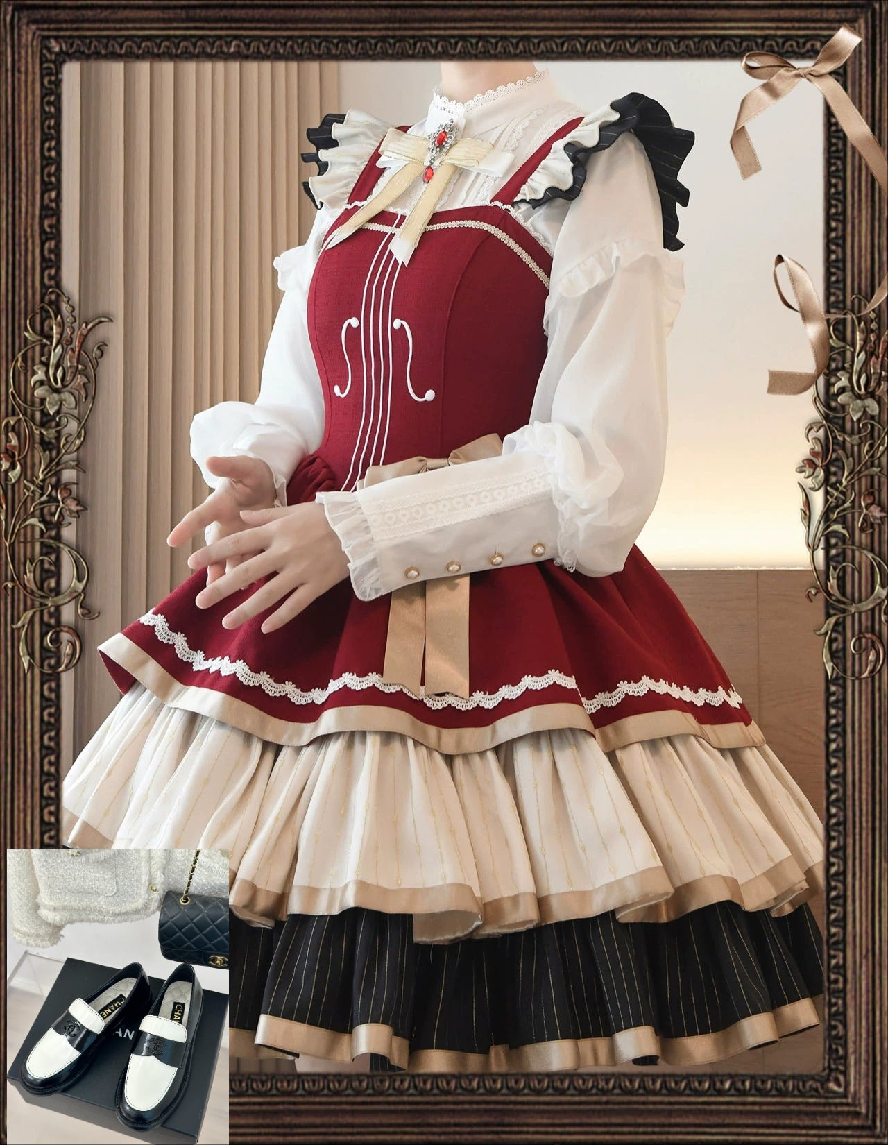 Lolita Dress Shirt with Lace Detail SA962