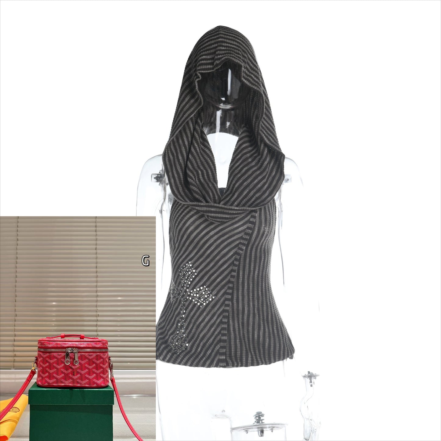 Backless Hooded Vest Top SA775