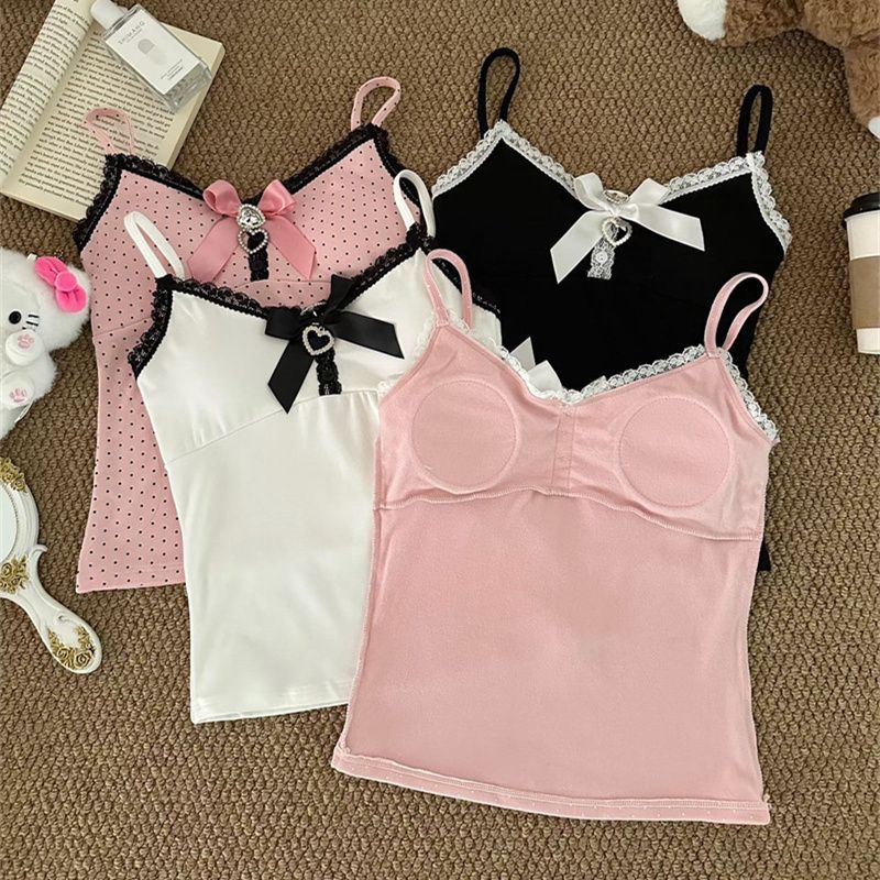 Polka Dot Vest Bow Strap 64D067