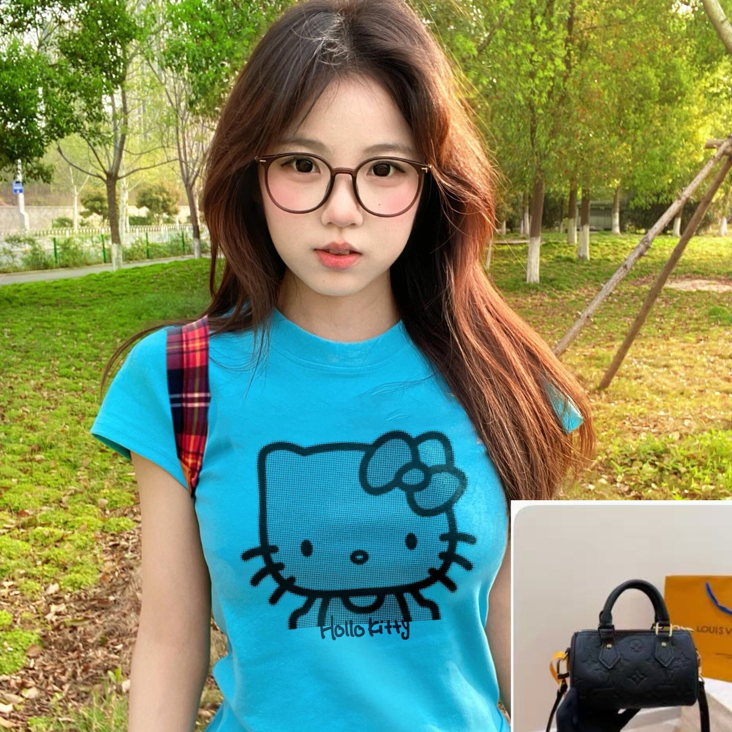 Cat Print Summer Short Sleeve Top SA821