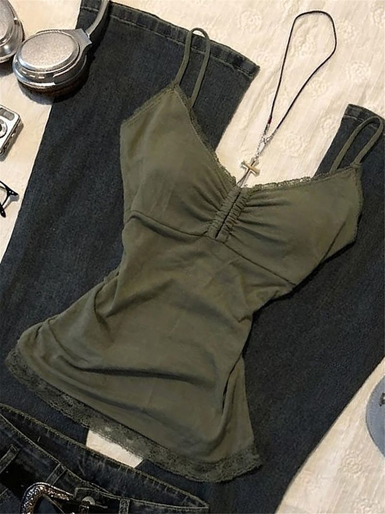 Green Lace Vest SA902