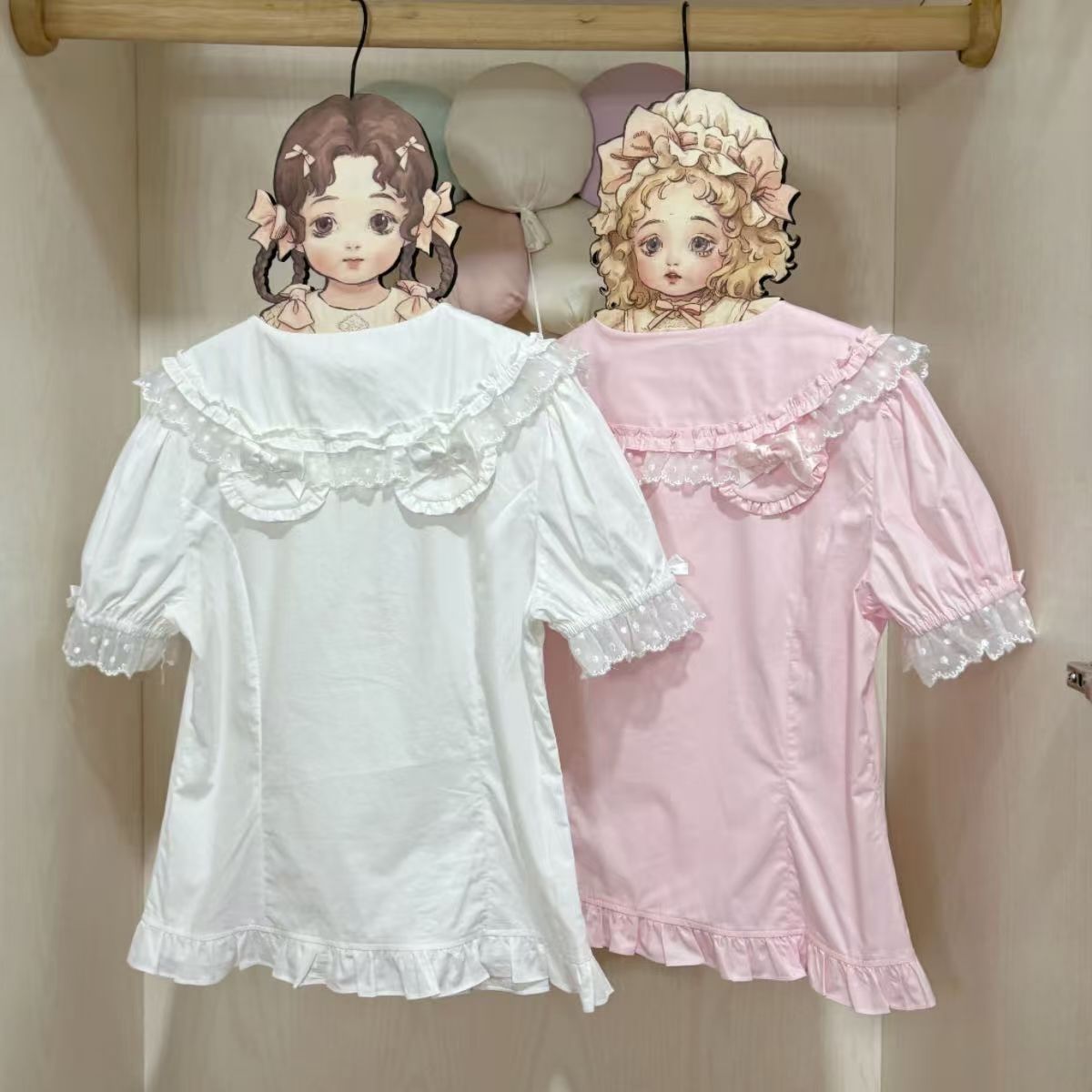 Peter Pan Collar Blouse - Lolita Style US 64D204