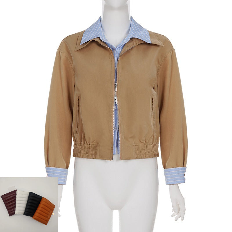 Vintage Fashion Casual Woven Jacket Autumn SA599