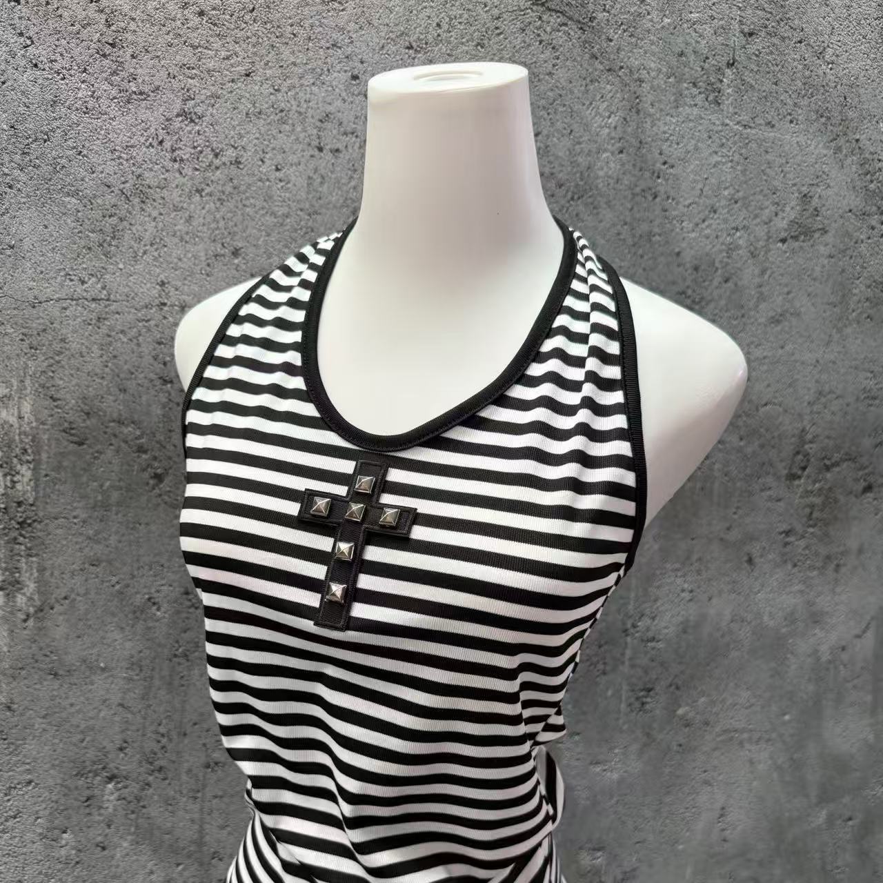 Contrast Striped Top SA993