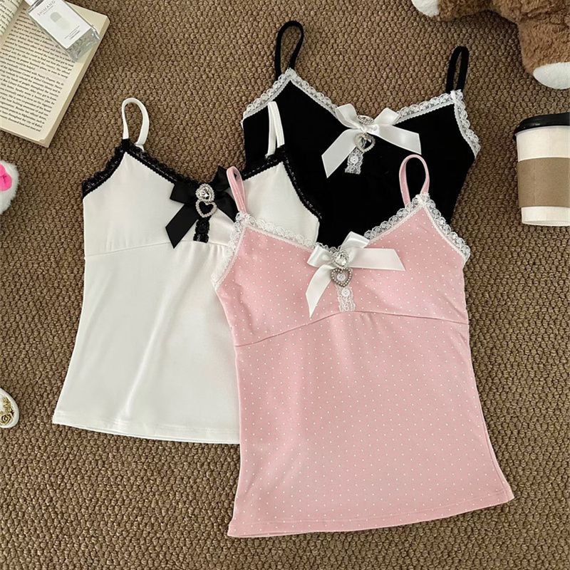 Polka Dot Vest Bow Strap 64D067