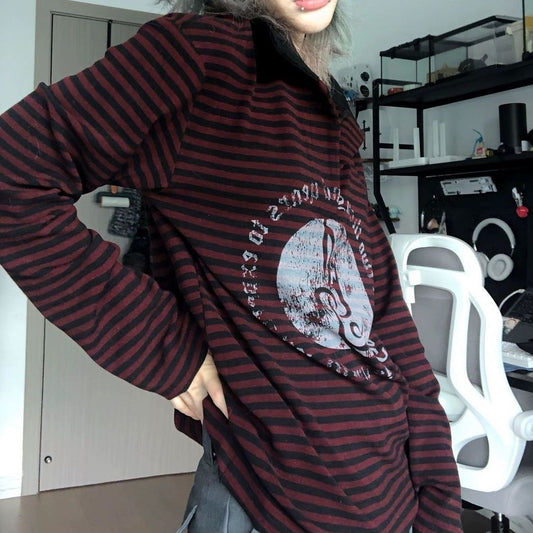 Striped Long Sleeve T-shirt SAB071