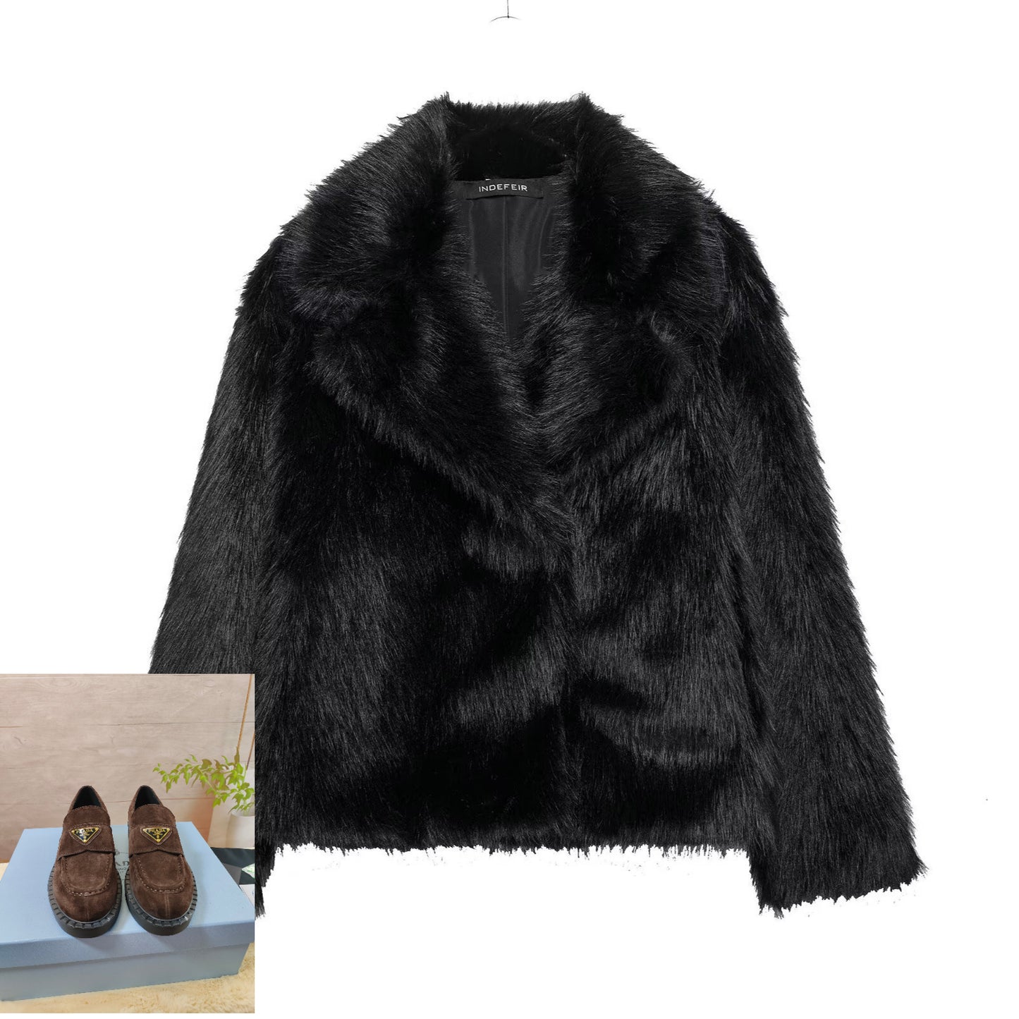 Faux Fur Effect Jacket SA571