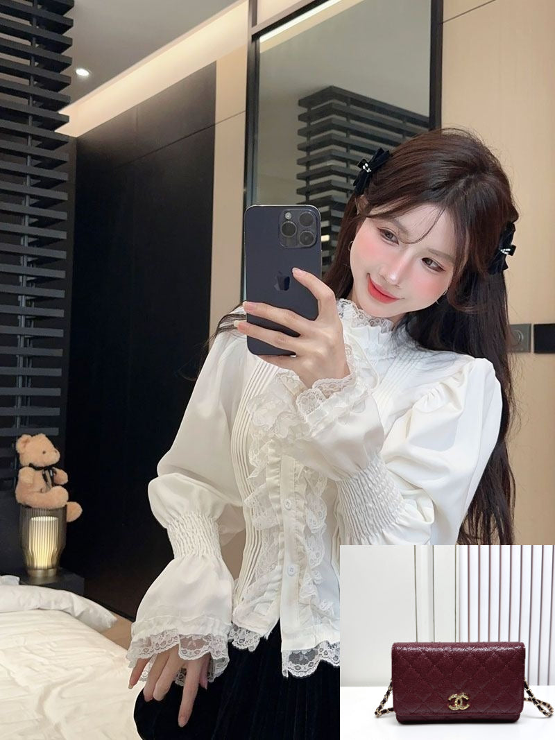 White Lace Shirt  SA953