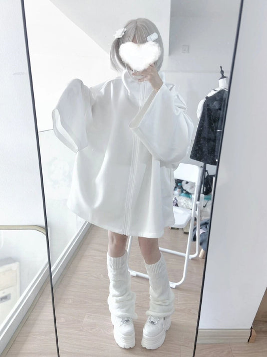 Women's White Sweatshirt SAB179/SAB180