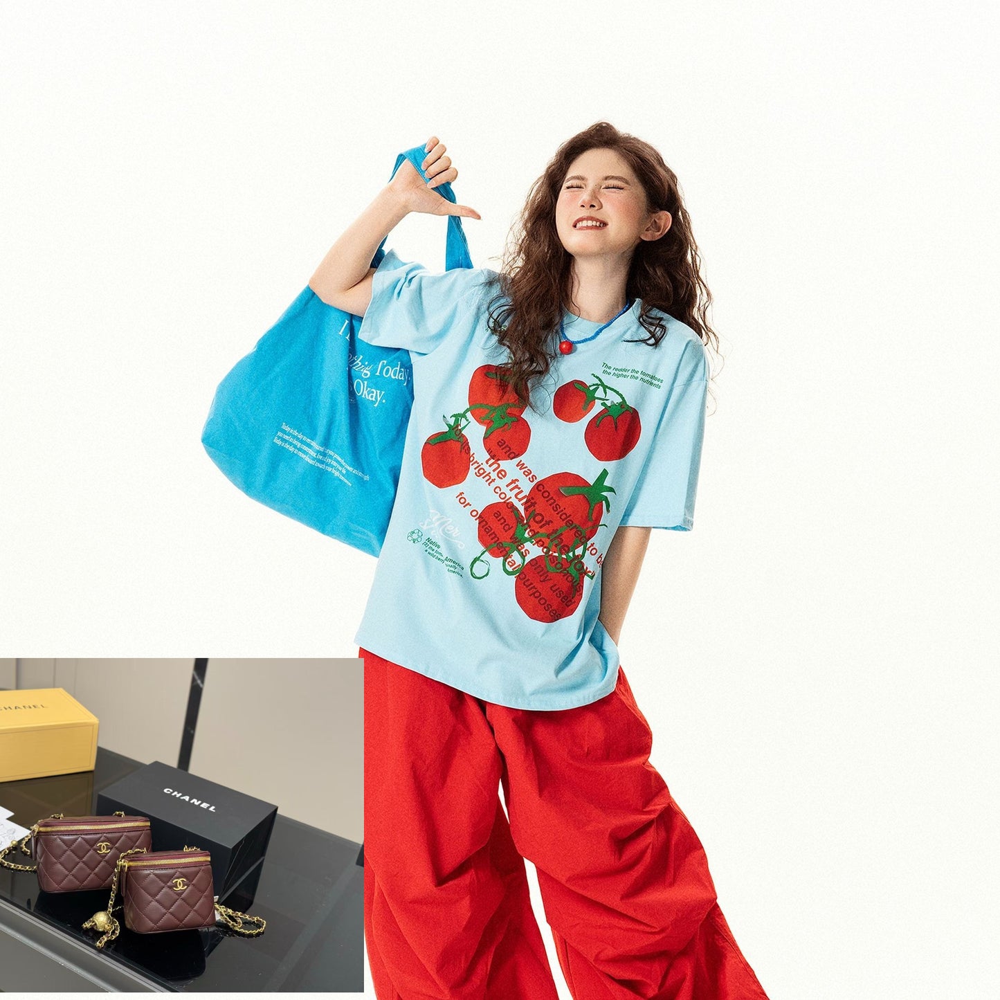 Tomato Print Short Sleeve T-shirt  SA850/SA851