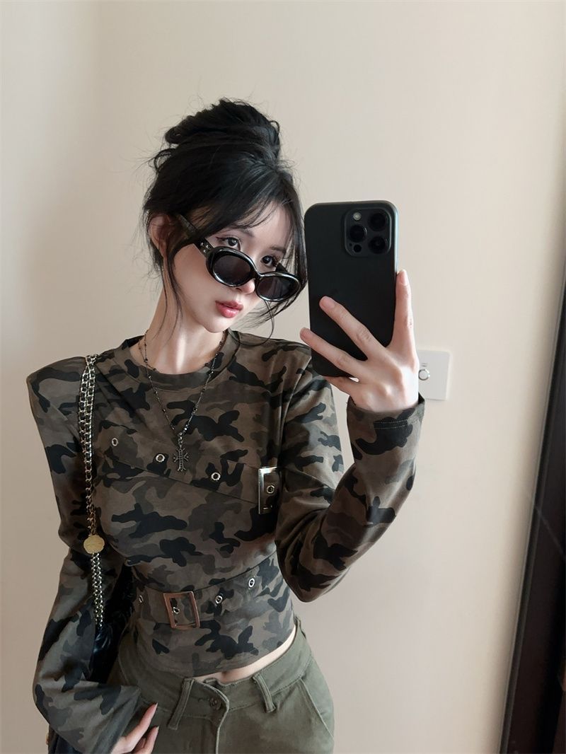 Camouflage Long Sleeve T-shirt SA932