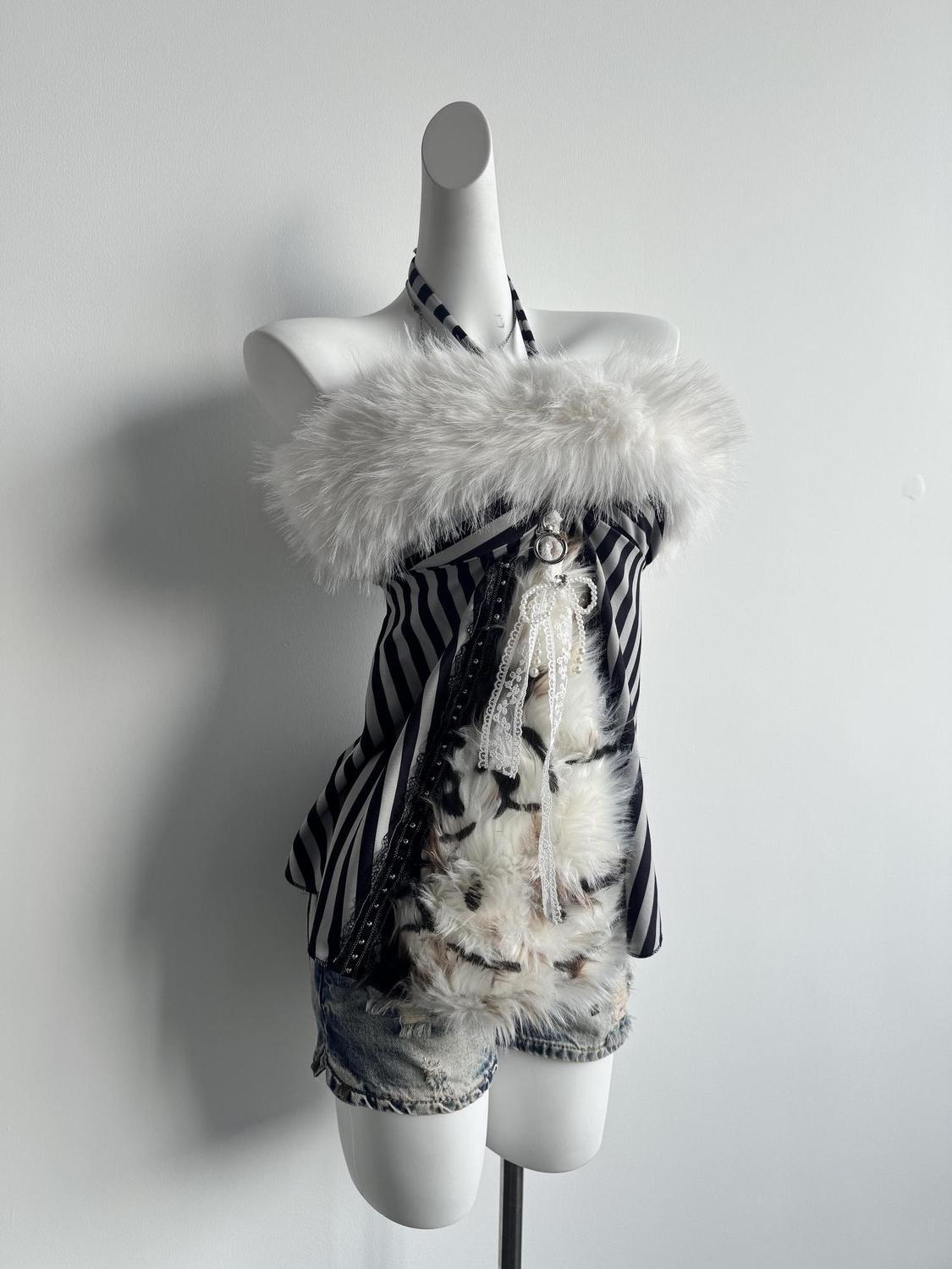 Zebra Print Patchwork Top SA901