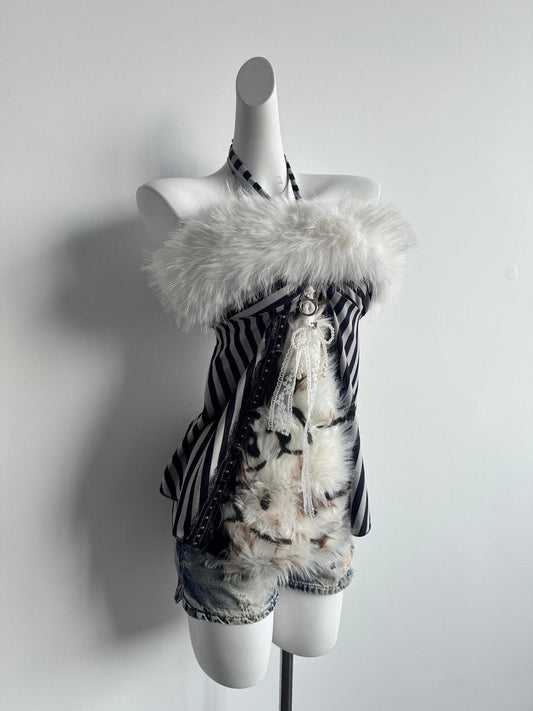 Zebra Print Patchwork Top SA901