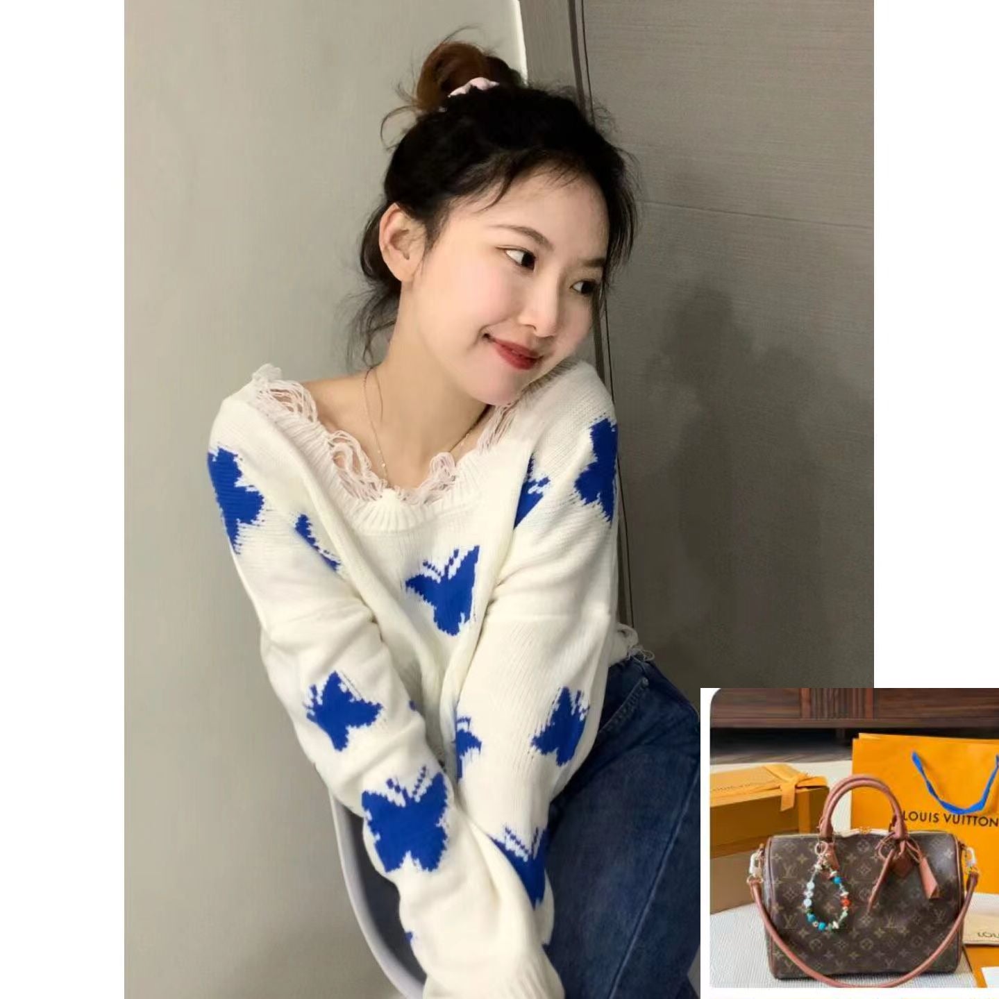Butterfly Knitted Top SAB099