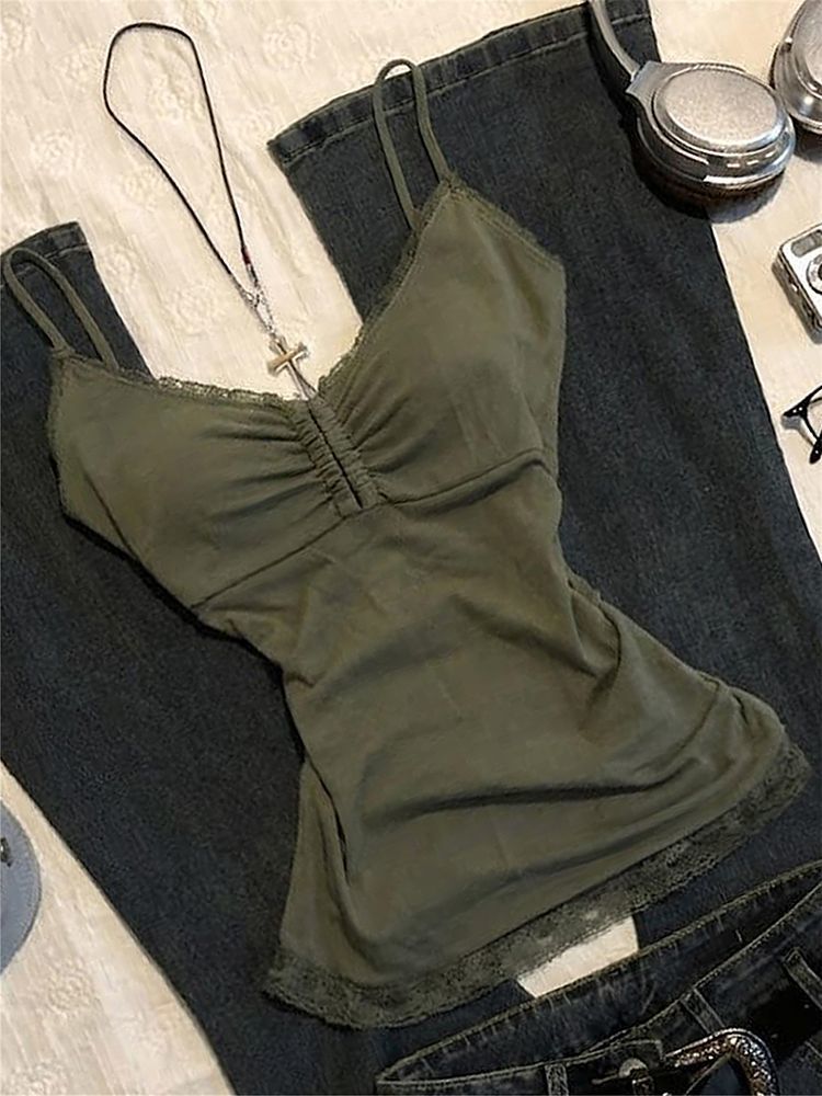 Green Lace Vest SA902