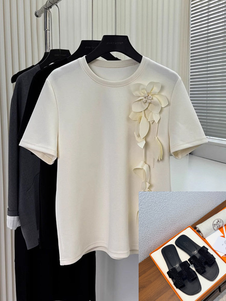 Round Neck Short Sleeve T-shirt SA855