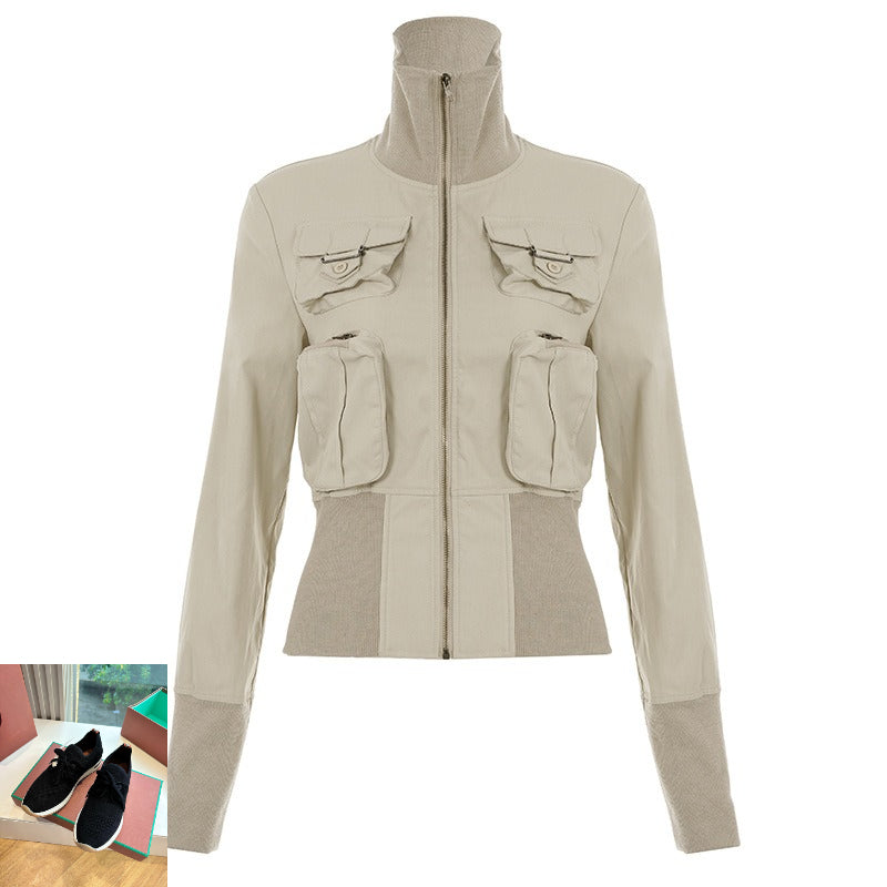 Threaded Three-dimensional Pocket Jacket SA602