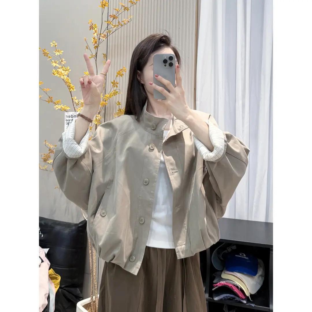 Women's Stand Collar Jacket 64H238