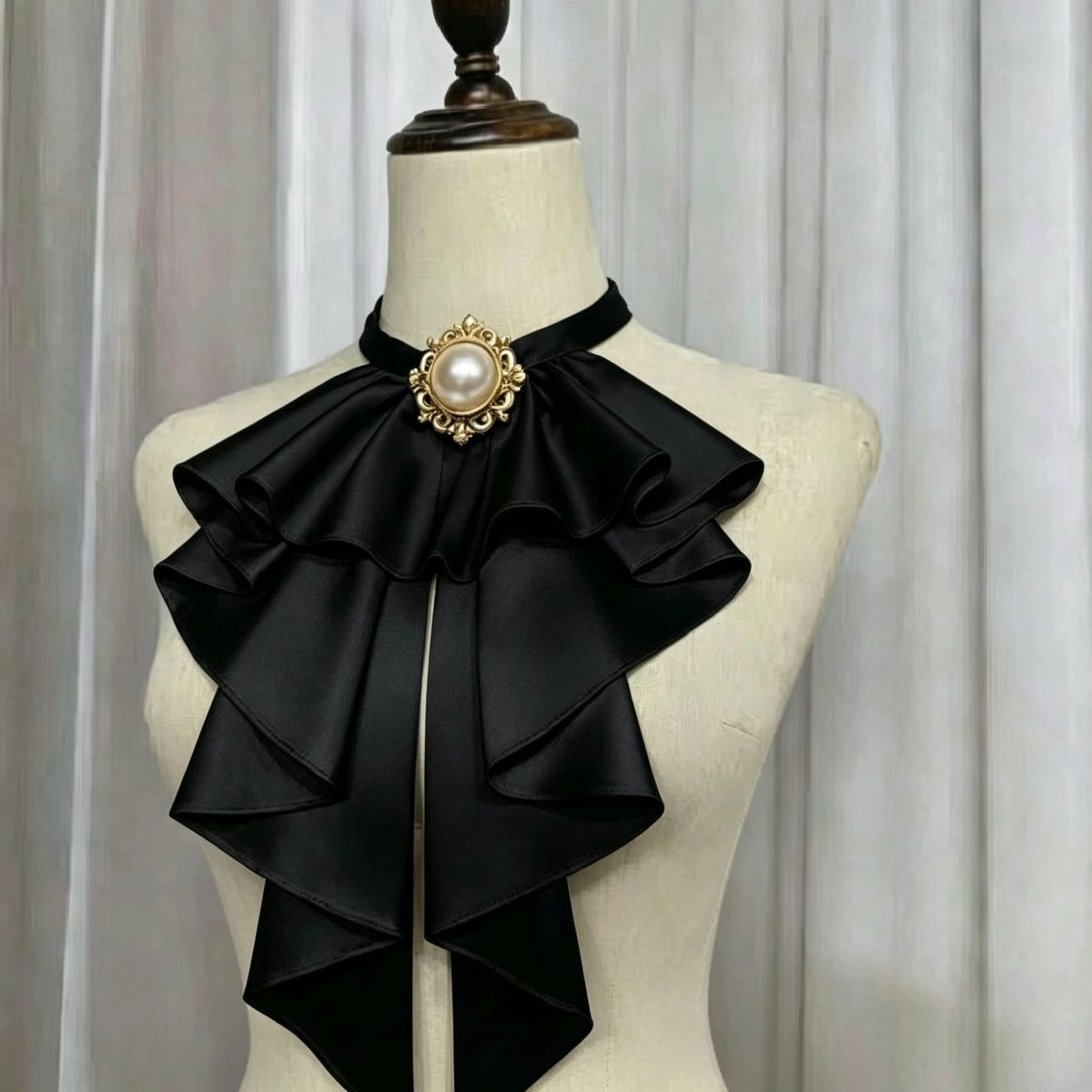 Lolita Gothic Style Gemstone Cross Collar Flower IL 64H084