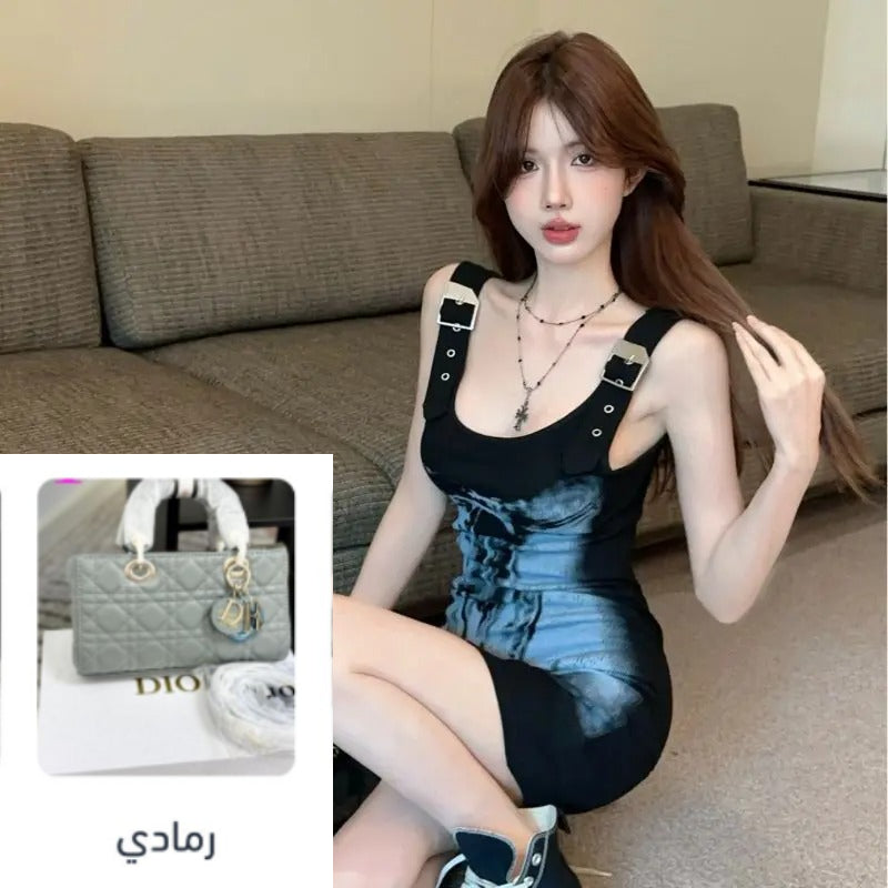 Pure Style Sleeveless Suspender Dress SA740/SA741
