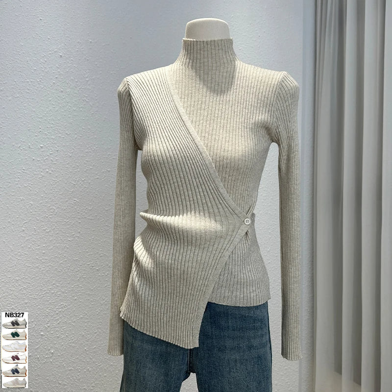 Half High Collar Knit Pullovers SA-52B384