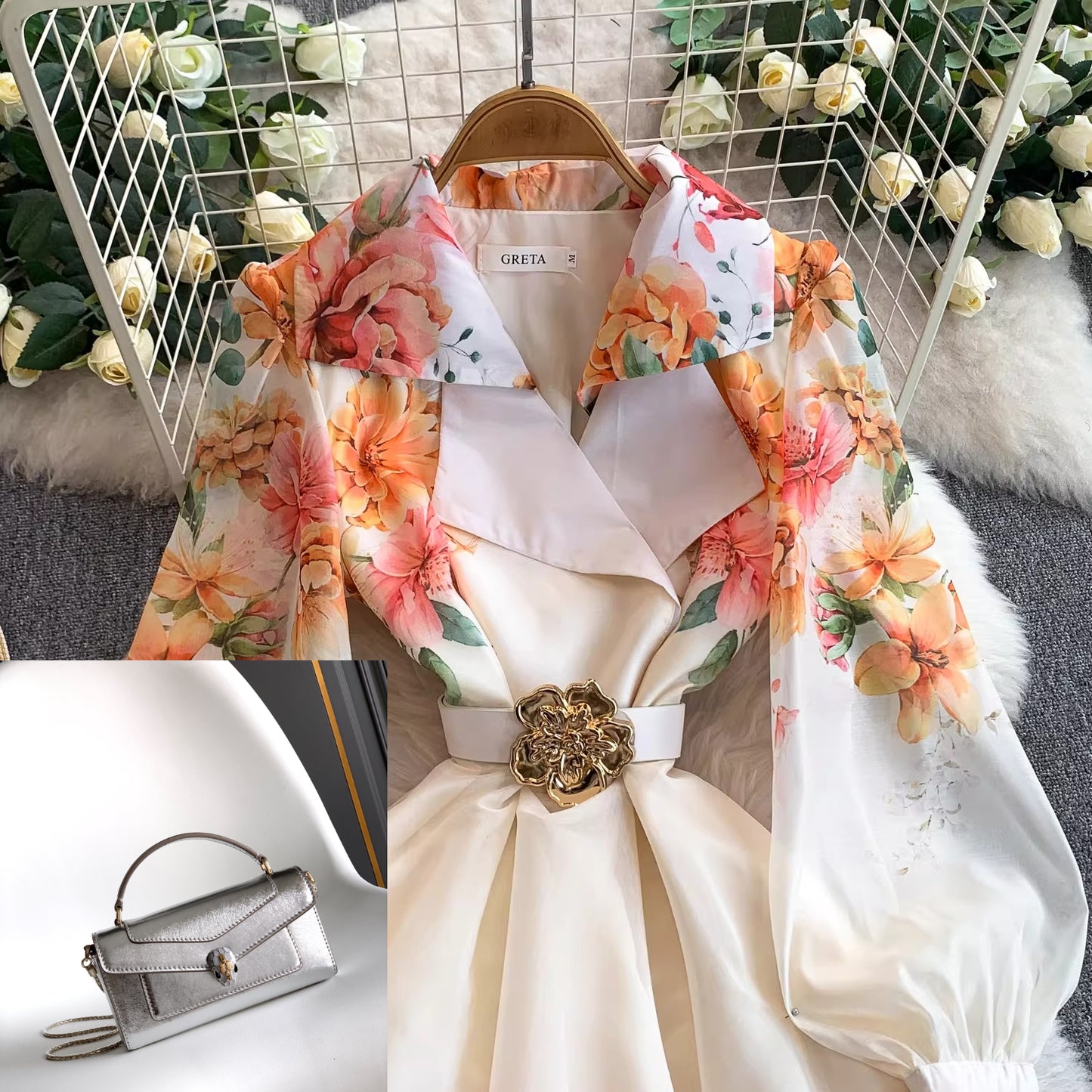 Women's Suit Collar Dress SA747
