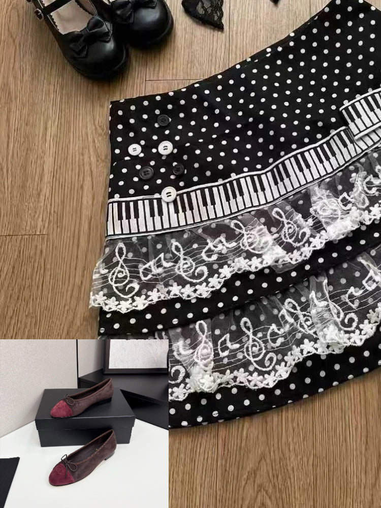 Japanese Y2K Gothic Pleated Mini Skirt SA735