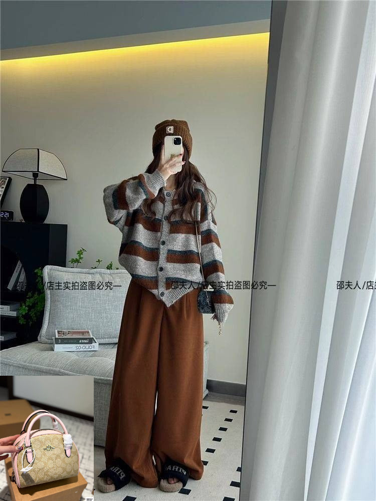 Striped Knitted Cardigan SA483