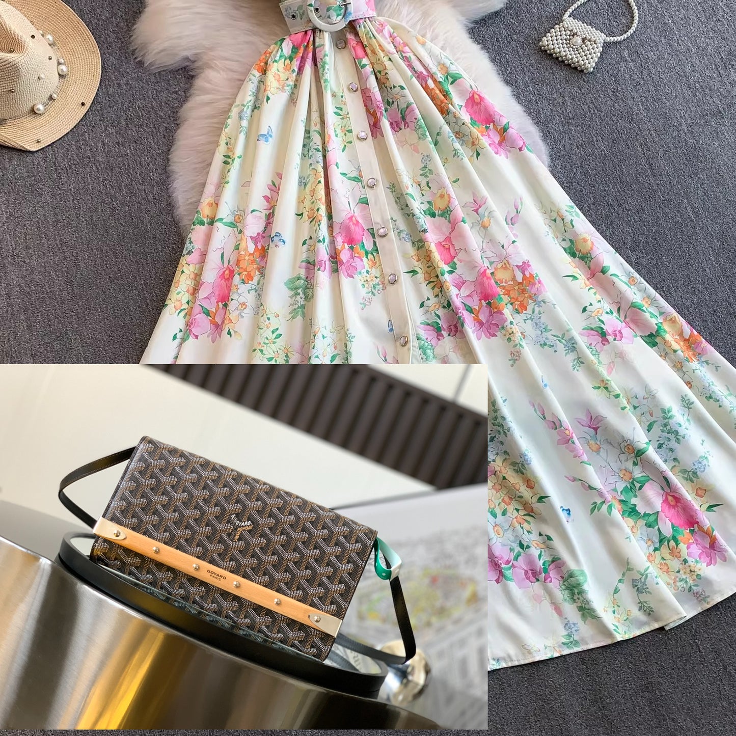 Printed Flying Sleeve Dress Women SA697