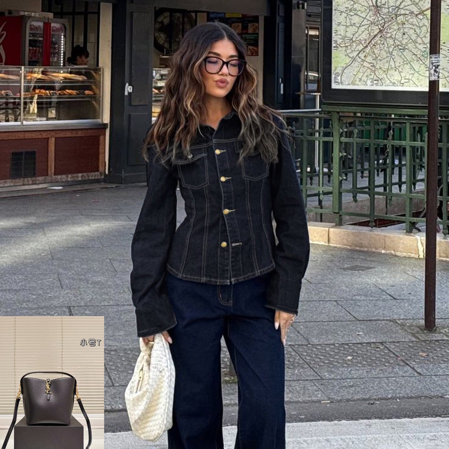 Vintage Washed Denim Shirt Jacket SA428